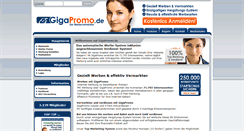 Desktop Screenshot of gigapromo.de
