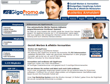 Tablet Screenshot of gigapromo.de